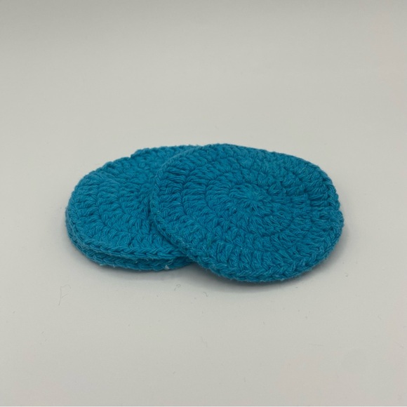 Handmade Other - Blue Crochet Coasters set of 3